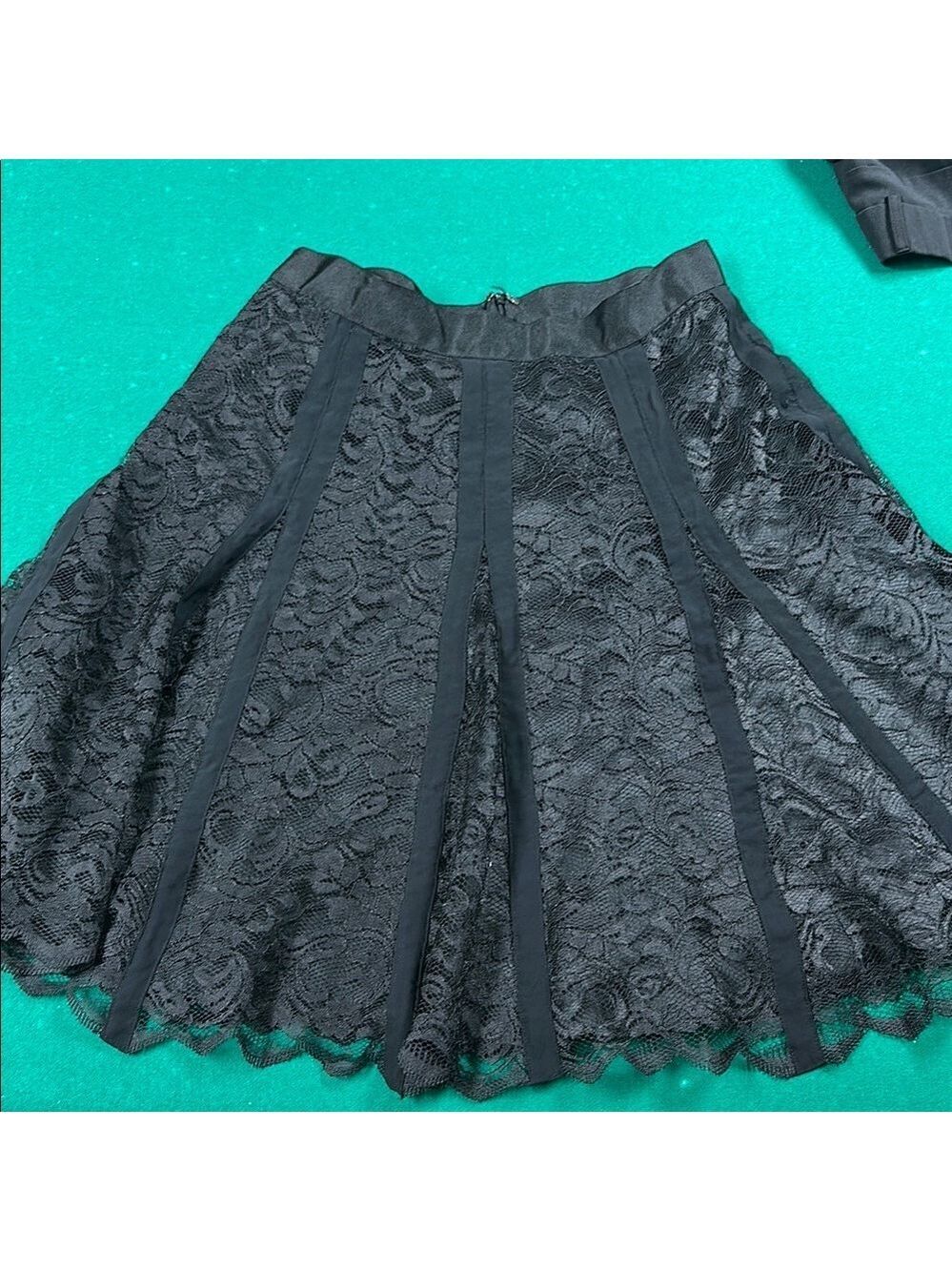 Elegant Black Lace Skirt